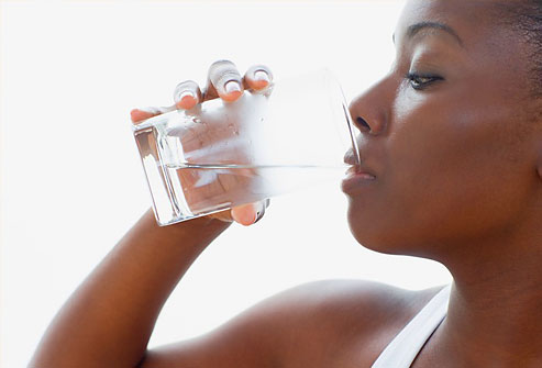 Black-Woman-drinking-water